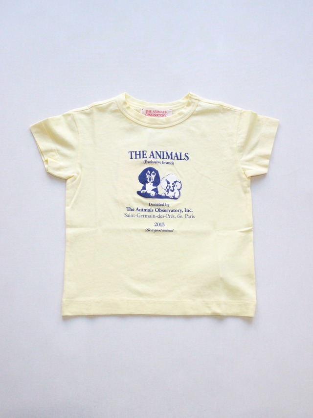 The Animals Observatory ROOSTER KIDS T-SHIRT Soft Yellow Dogs