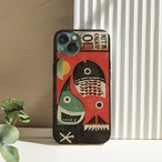 iPhoneケース 魚 北欧レトロポップ｜ヴィンテージポスター風 NOR027