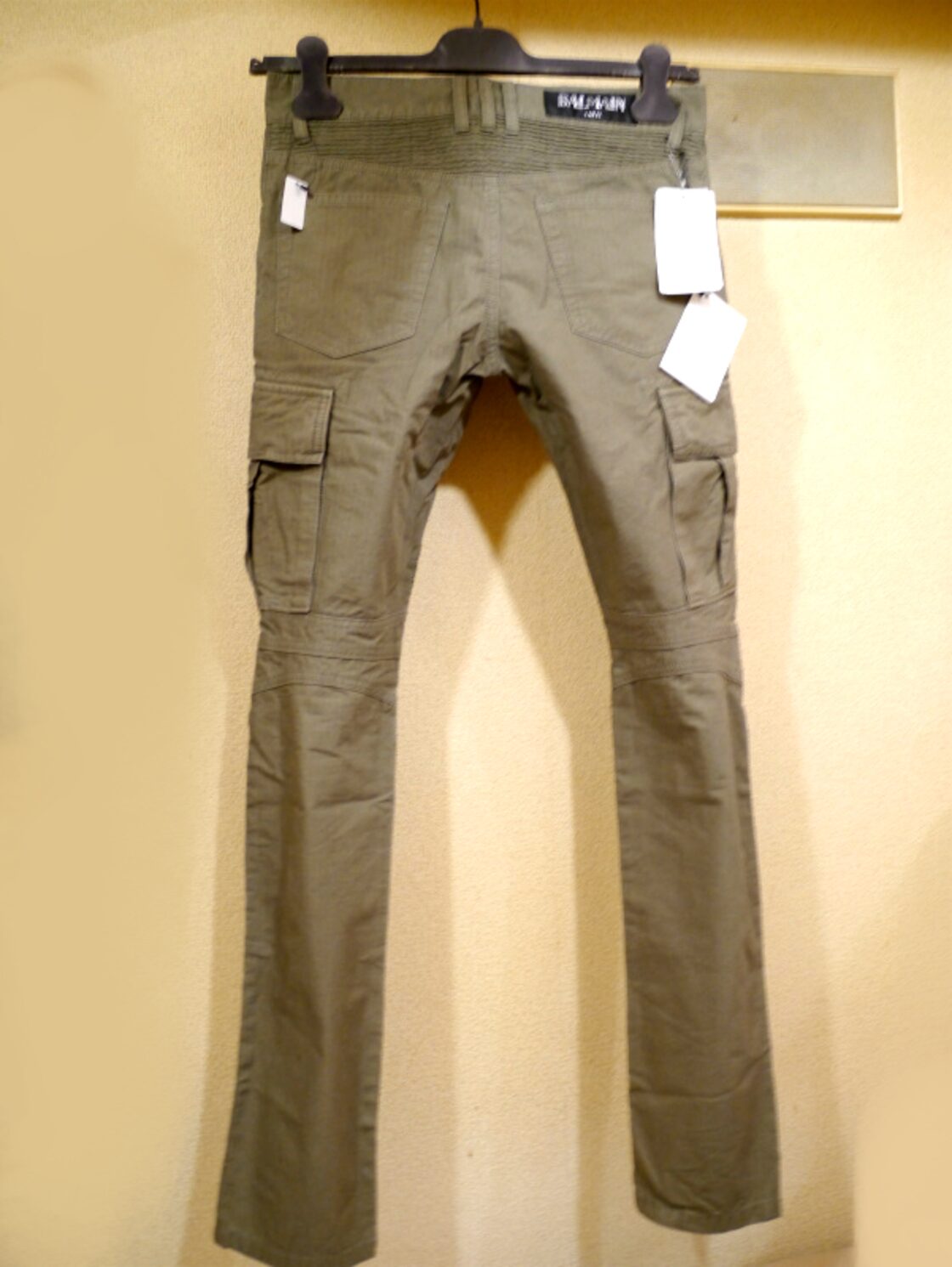 新品未使用品16万◇BALMAIN バルマン 2ジップ バイカー カーゴ パンツ 