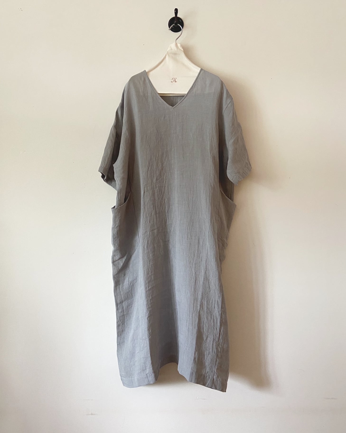 evam eva リネンワンピース　linen one-piece