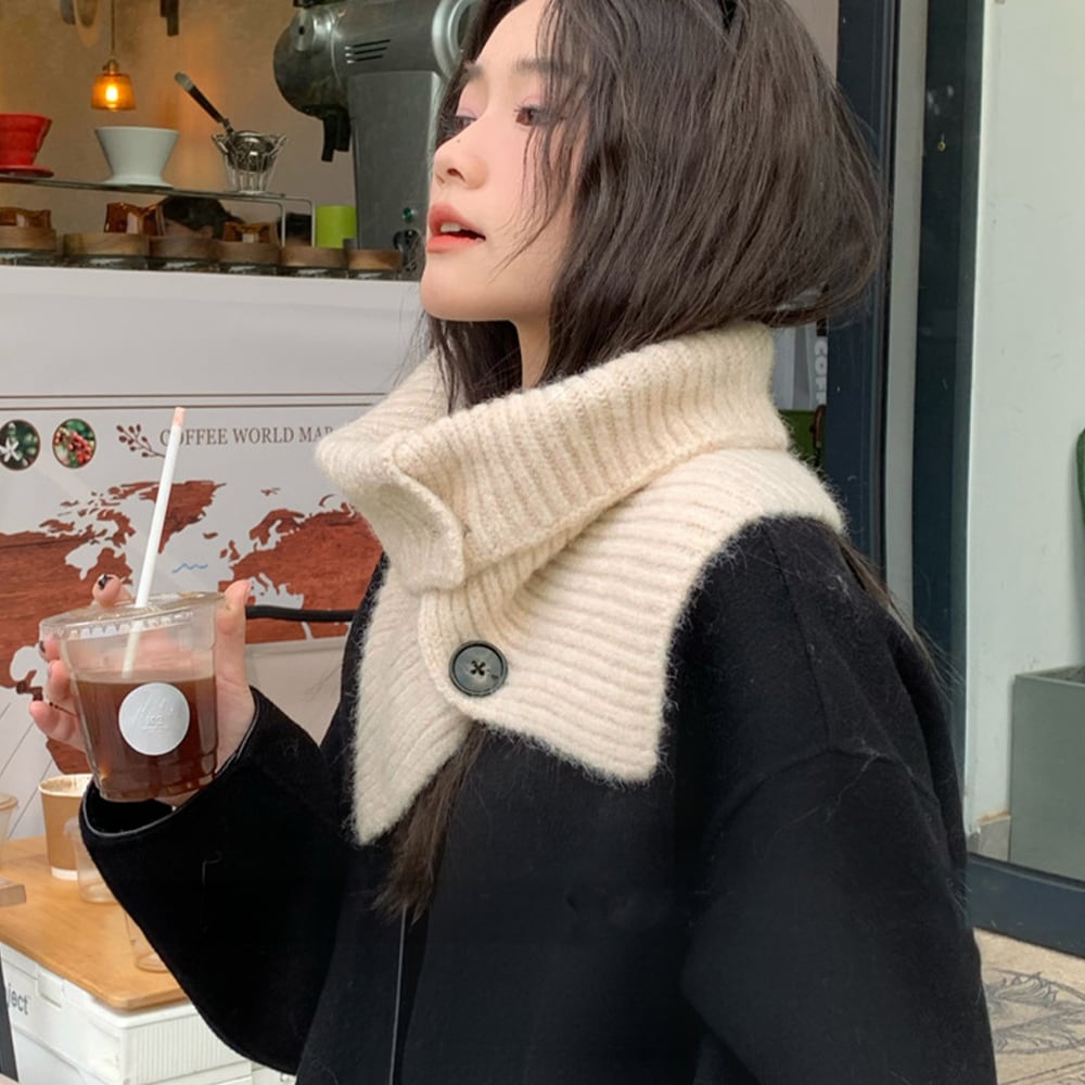 ニットウォーマー レディース 秋冬 防寒 韓国 マフラー おしゃれ 大人 かわいい きれいめ 暖かい ネックウォーマー スヌード 大人可愛い 大人女子