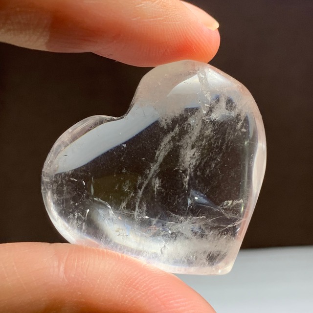 22.天使の梯子☆水晶☆エンジェルラダー 珍しいハートモチーフ♪