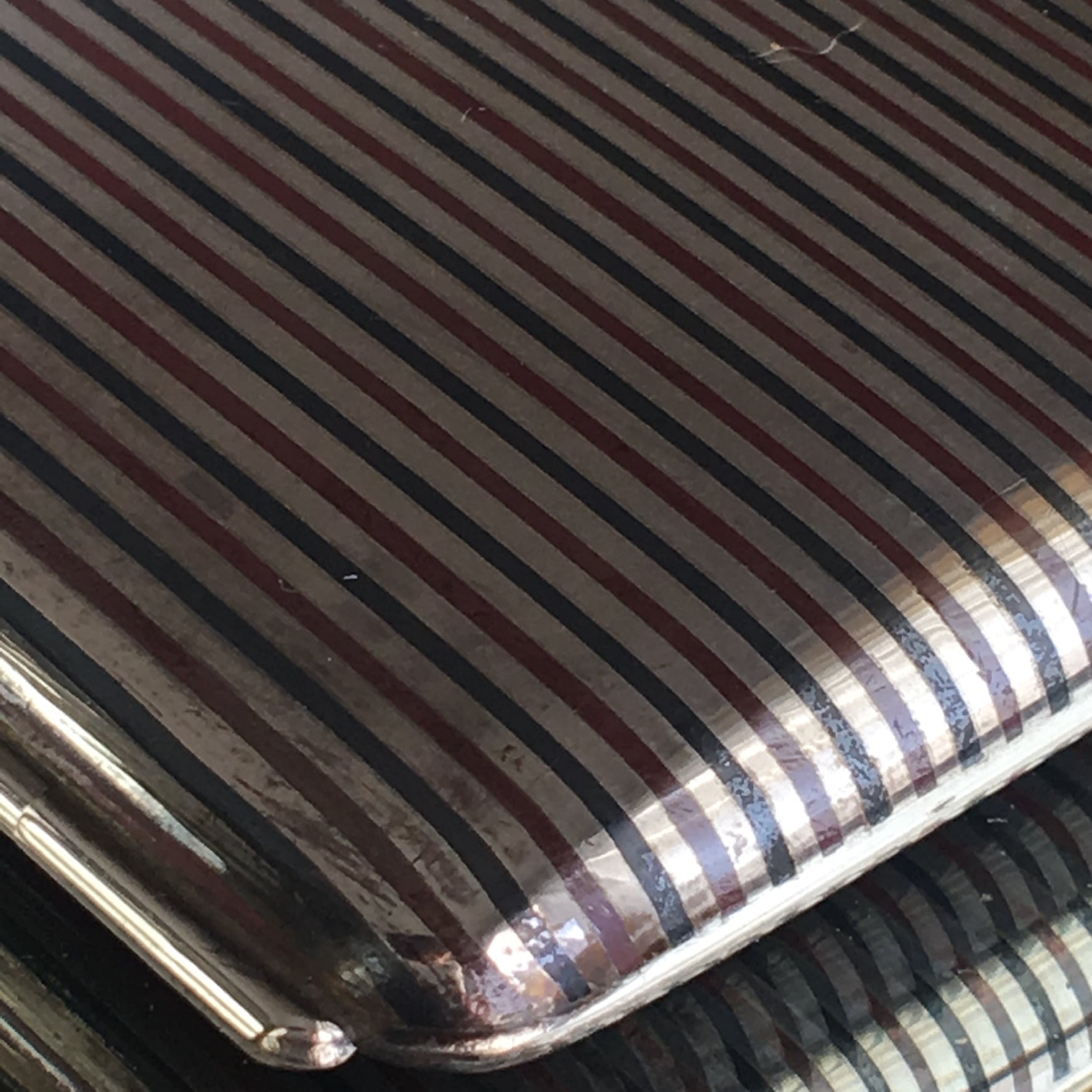 大正から昭和初期 松屋銀座 銀三色鍛造シガレットケース | bonbidou22