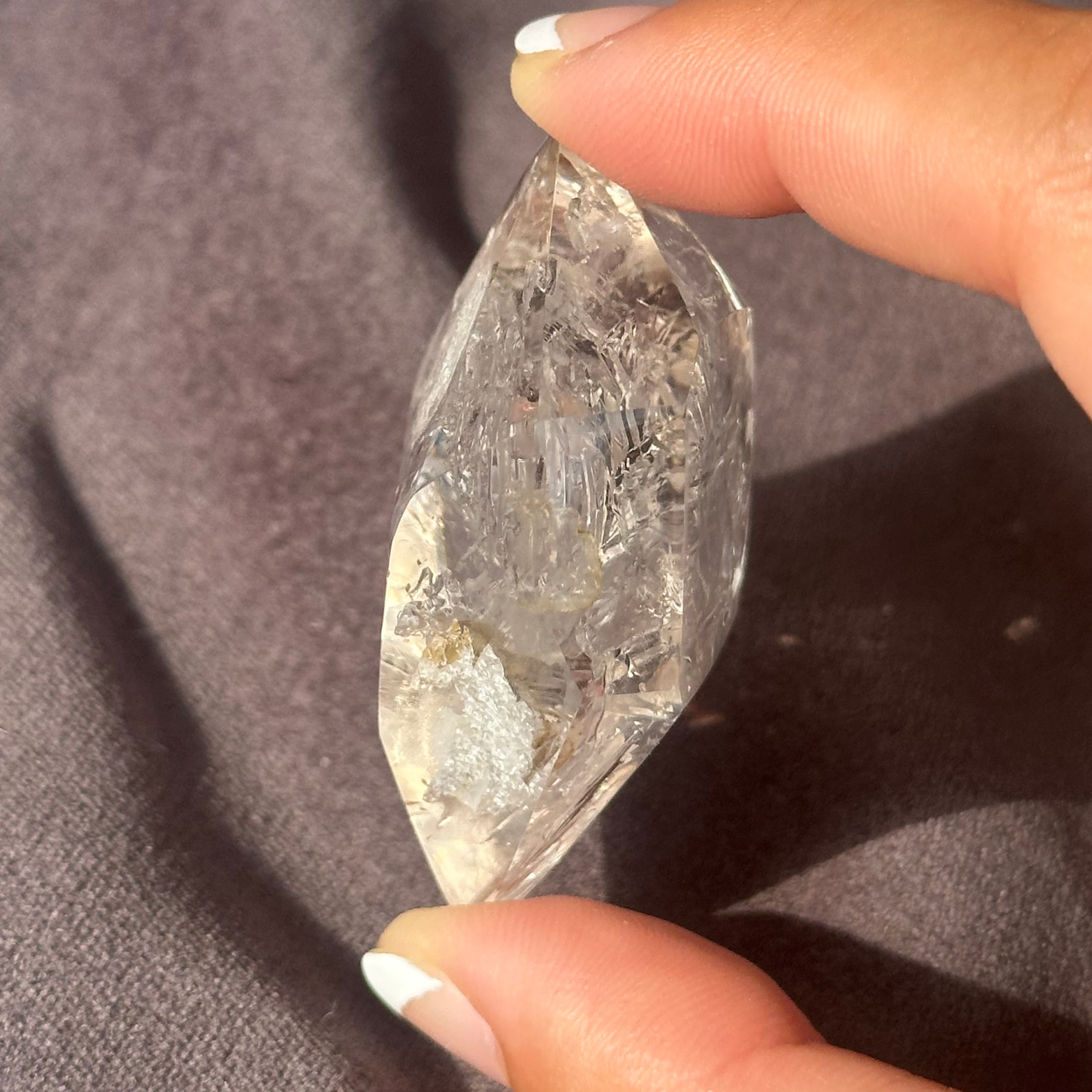 水入り 水晶】ダブル ポイント エンハイドロ クォーツ | s'harmoniser