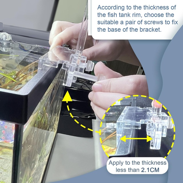 driamor 水槽ライト スタンド アクリル スタンド 高さ調整可能 水槽ライトリフト 水槽 LED ライト ホルダー