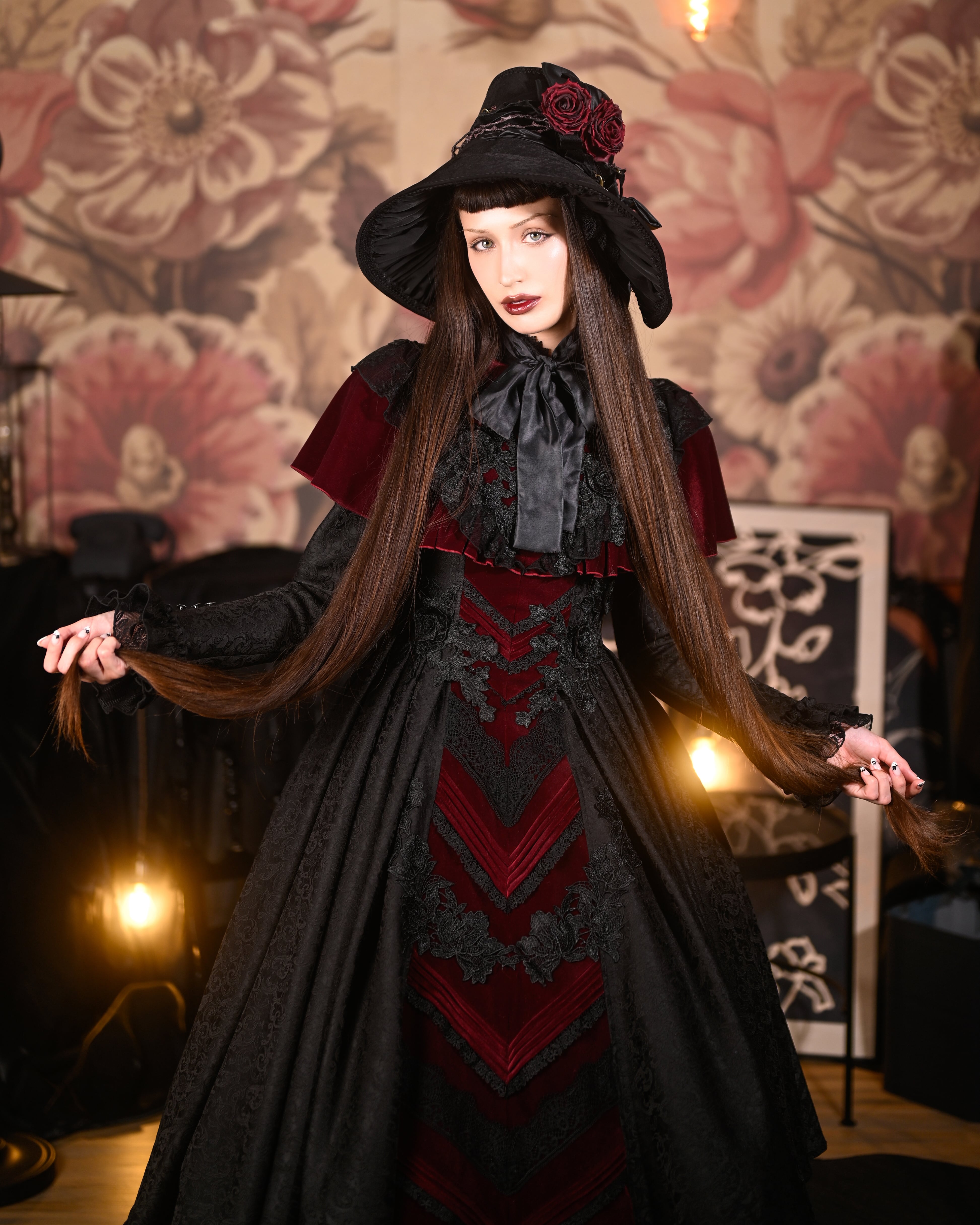紅月の目醒め　ロングドレス　星箱Works Fashion Show】紅月の目醒め ロングドレス | HoshibakoWorks