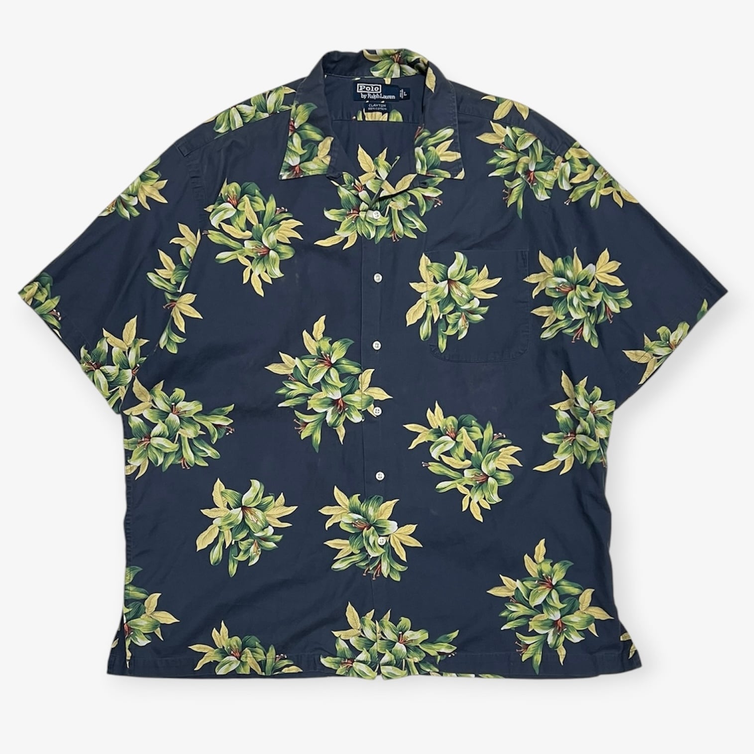 90s〜｜Polo by Ralph Lauren｜半袖アロハシャツ｜CLAYTON 総柄
