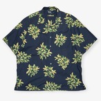 90s〜｜Polo by Ralph Lauren｜半袖アロハシャツ｜CLAYTON 総柄フラワー 開襟 ボックスシルエット L｜コンディション B