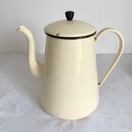 ホーローポット (オフホワイト) 特大　ゴールドライン　 12KWai17