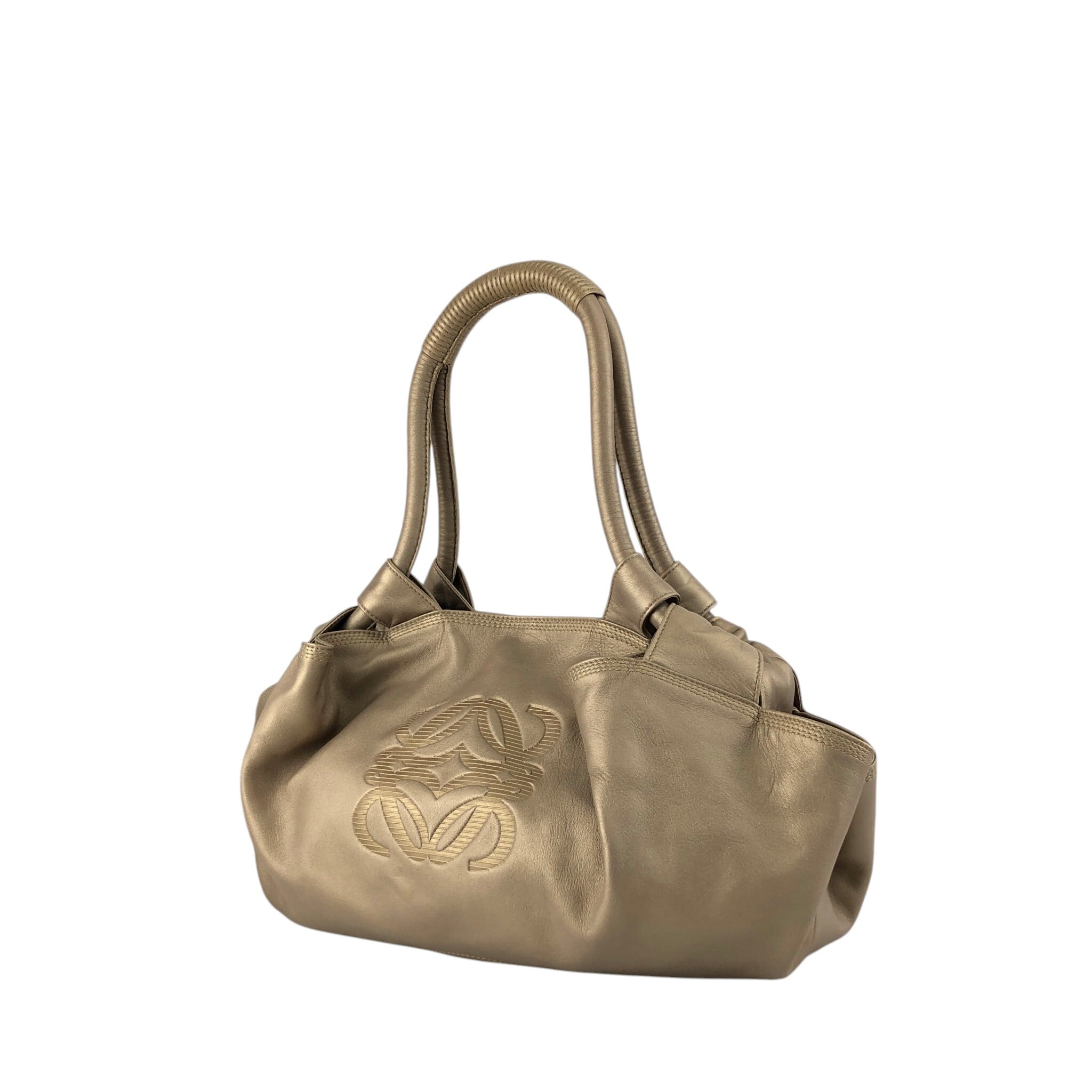 LOEWE ロエベ ナッパアイレ ハンドバッグ ゴールド アナグラム ナッパ
