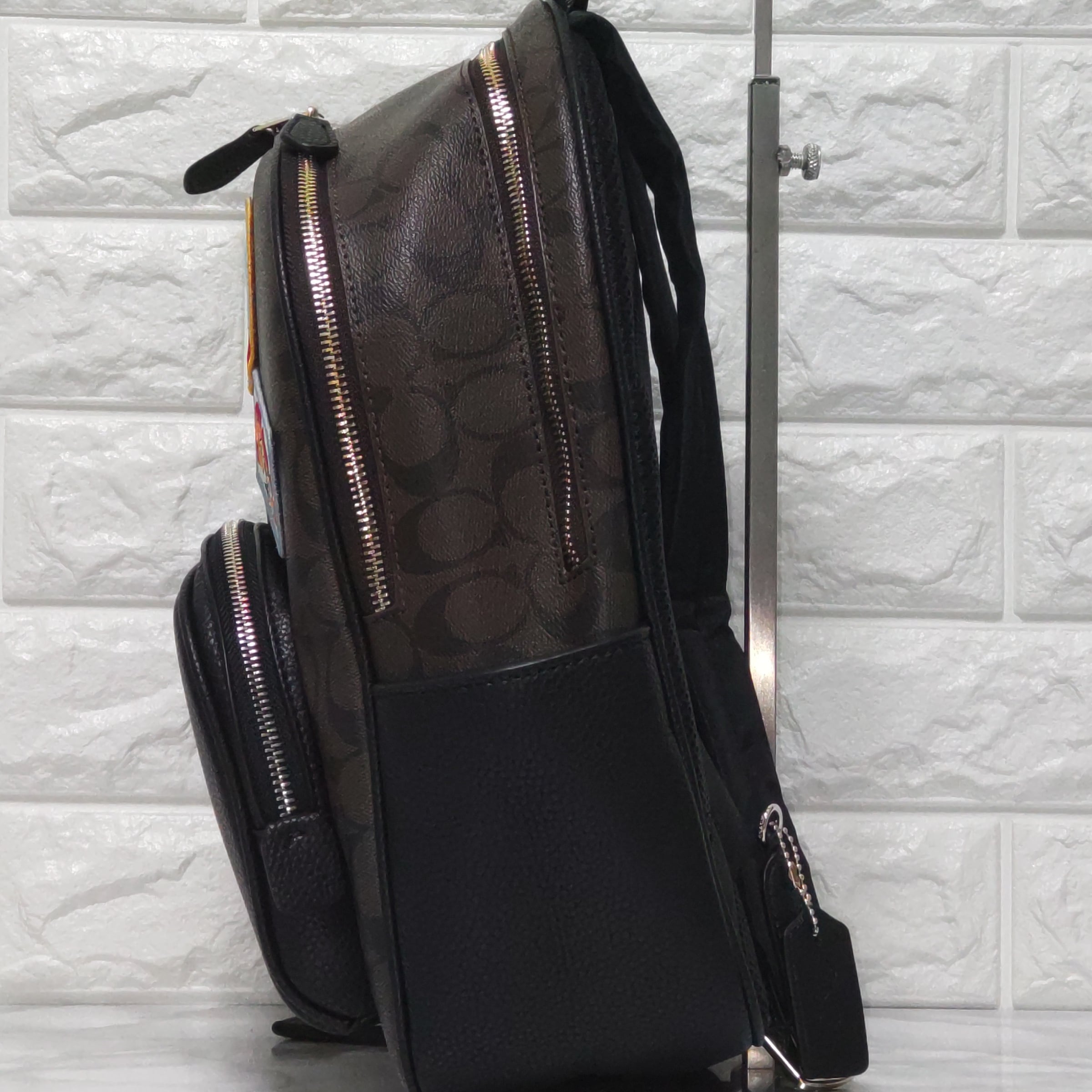 COACH コーチ スヌーピー コラボ リュック ブラウン ワッペン 未使用 