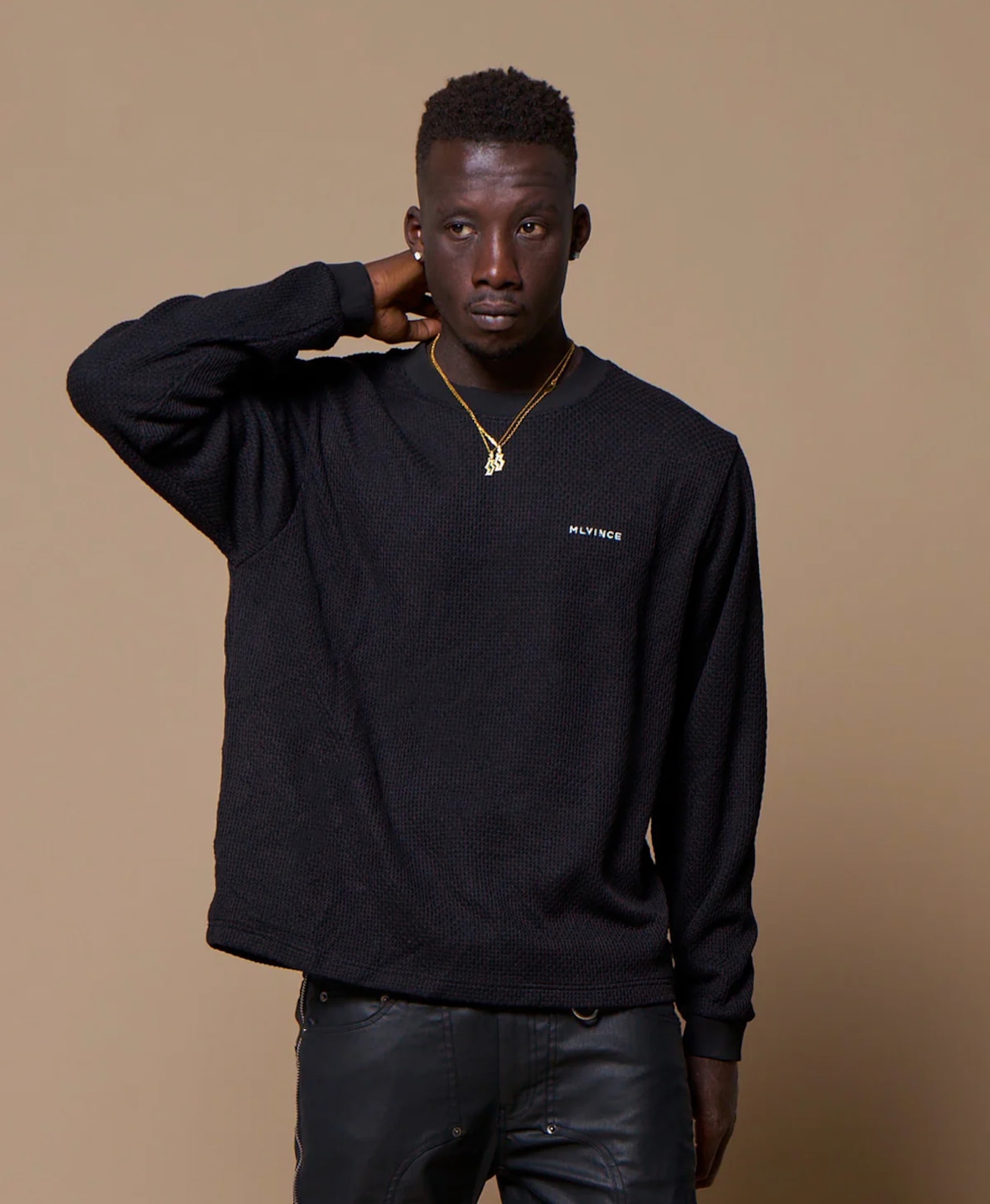 MLVINCE / thermal LS tee black
