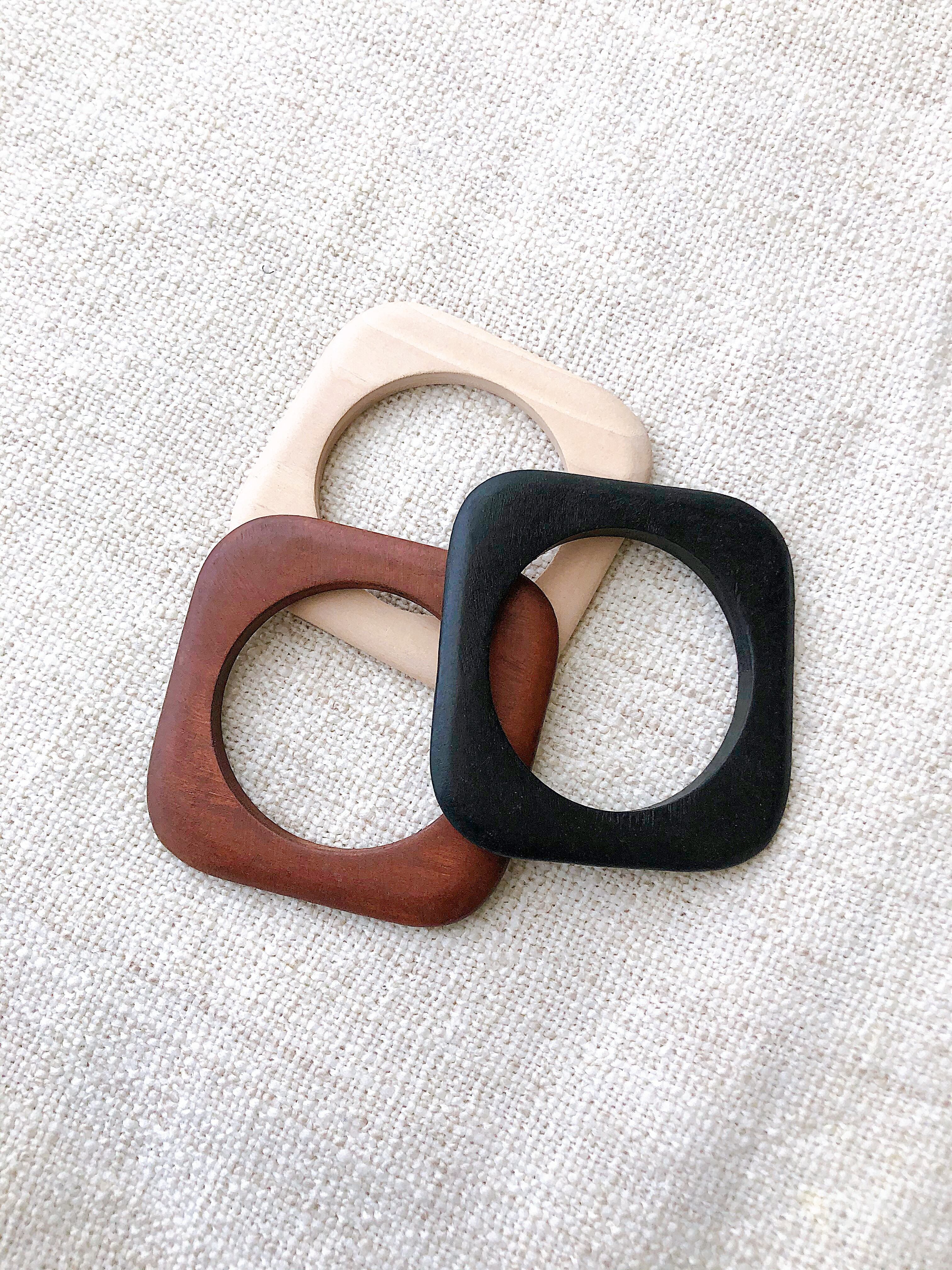 wood bangle slim 3set (ウッドバングル スリム3セット) | moringle