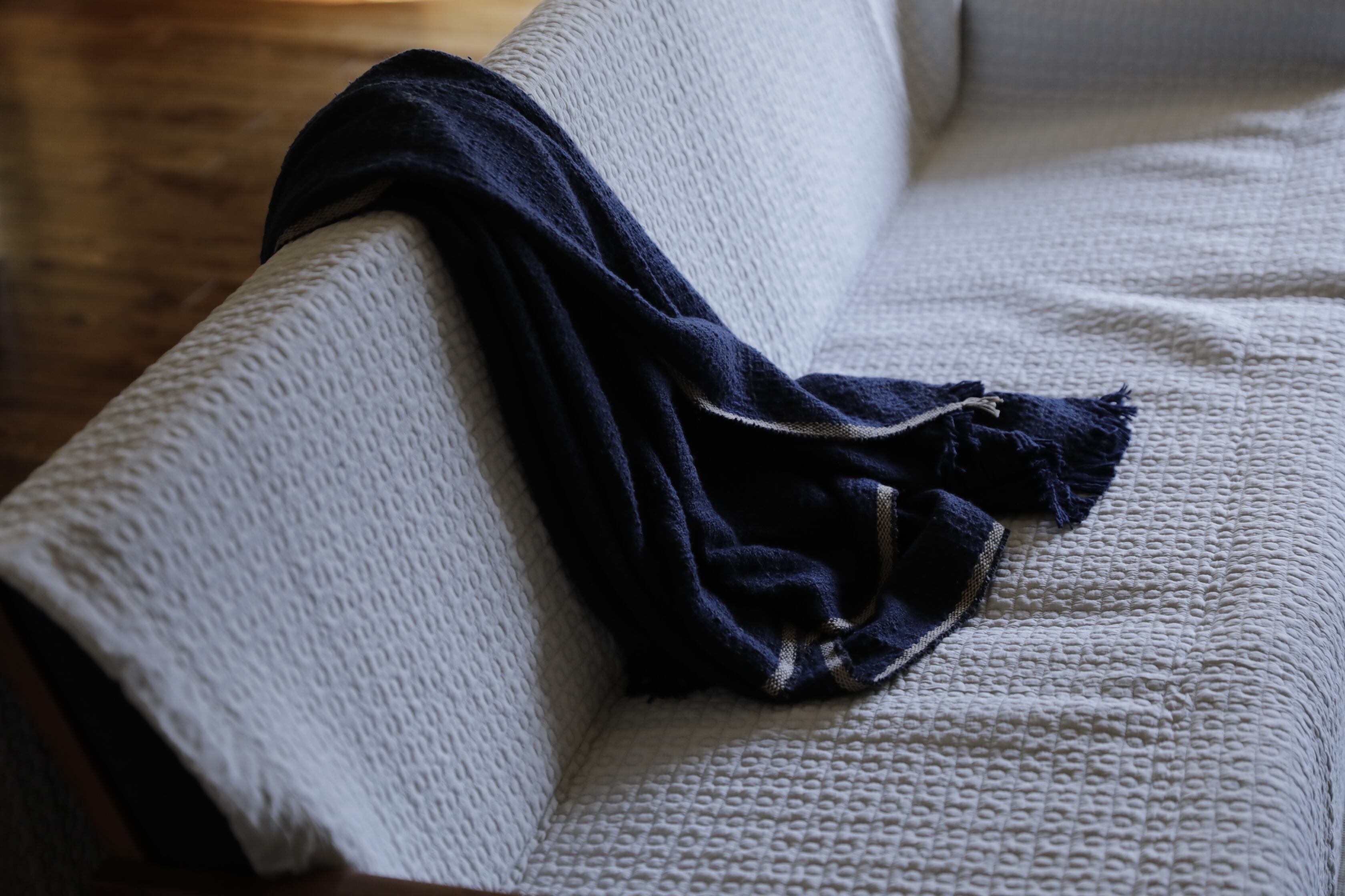 Suno & Morrison ナチュラルオーガニックコットン ブランケット Suno & Morrison / オーガニックコットン ガラ紡ブランケット