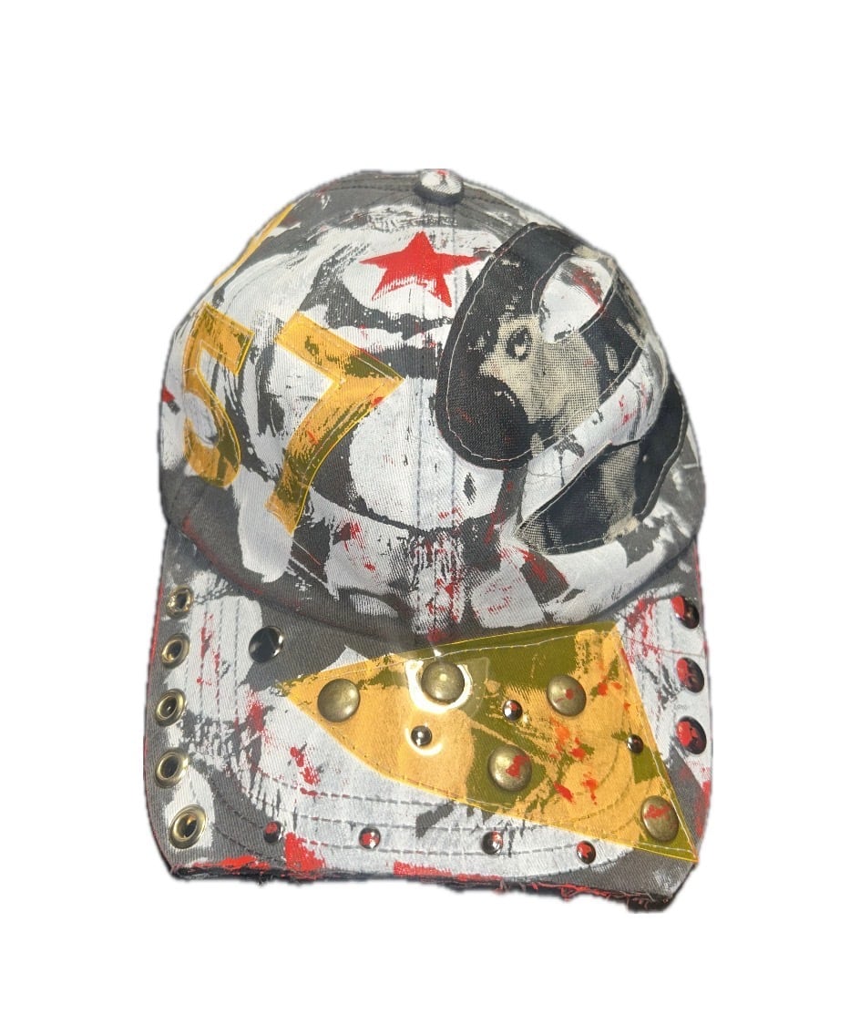 00s OLD STUSSY/Character print Bucket Hat/52～53cm相当