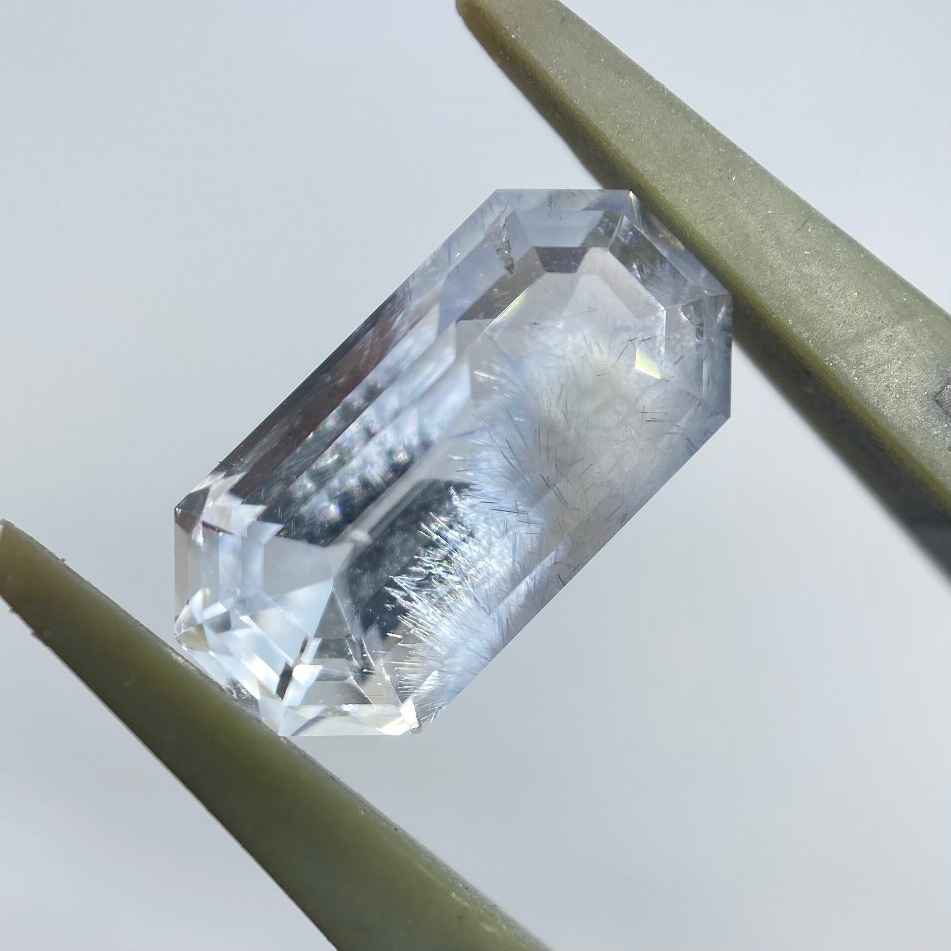 冬景色　デュモルチェライトインクオーツ