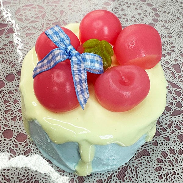 水感スクイーズ ピーチミントケーキ スイーツスクイーズ リアル ケーキ