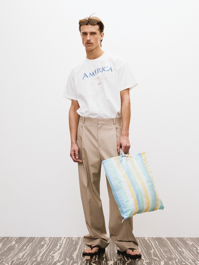 [RECTO][MEN] DIRTY VINTAGE DYEING DESTROYED T-SHIRT (WHITE GREY) 正規品 韓国ブランド 韓国通販 韓国代行 韓国ファッション レクト 日本 店舗