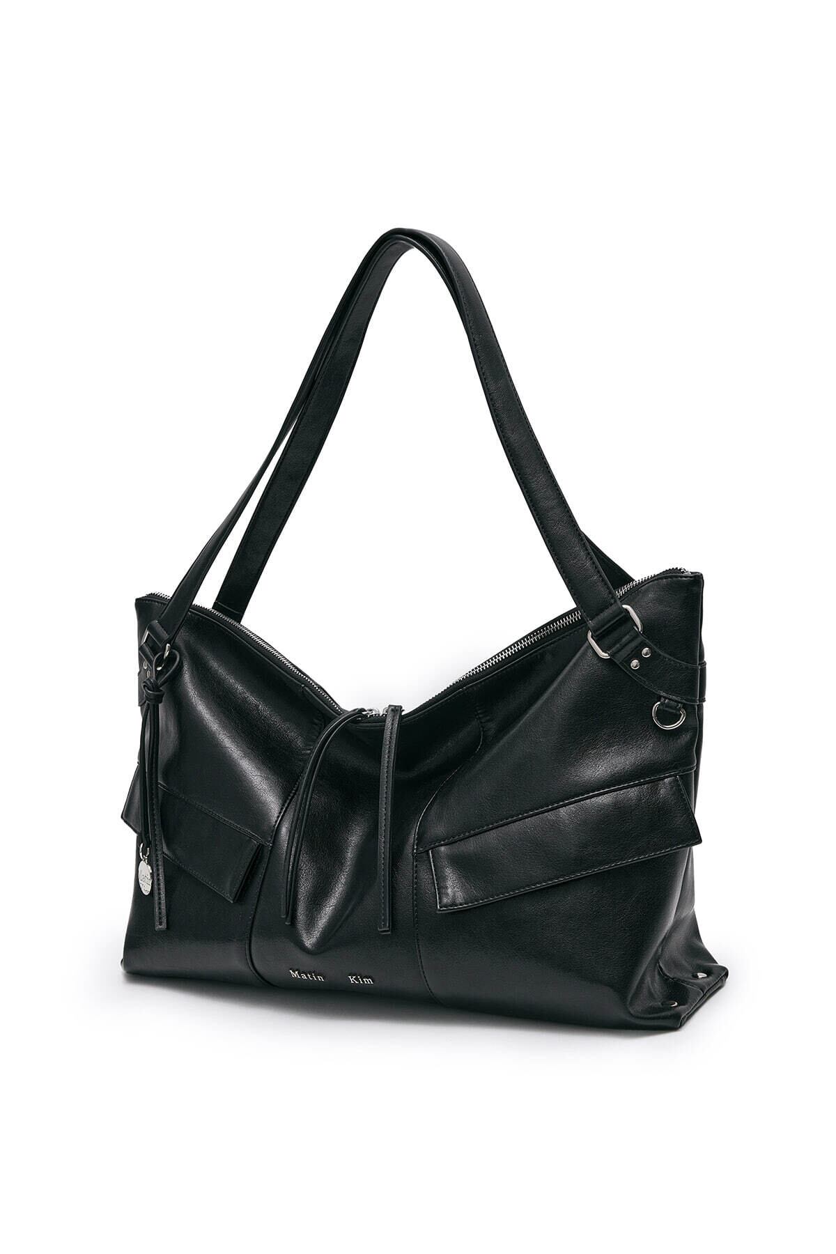 Matin Kim] WIDE NEMO BIG SHOULDER BAG IN BLACK 正規品 韓国ブランド