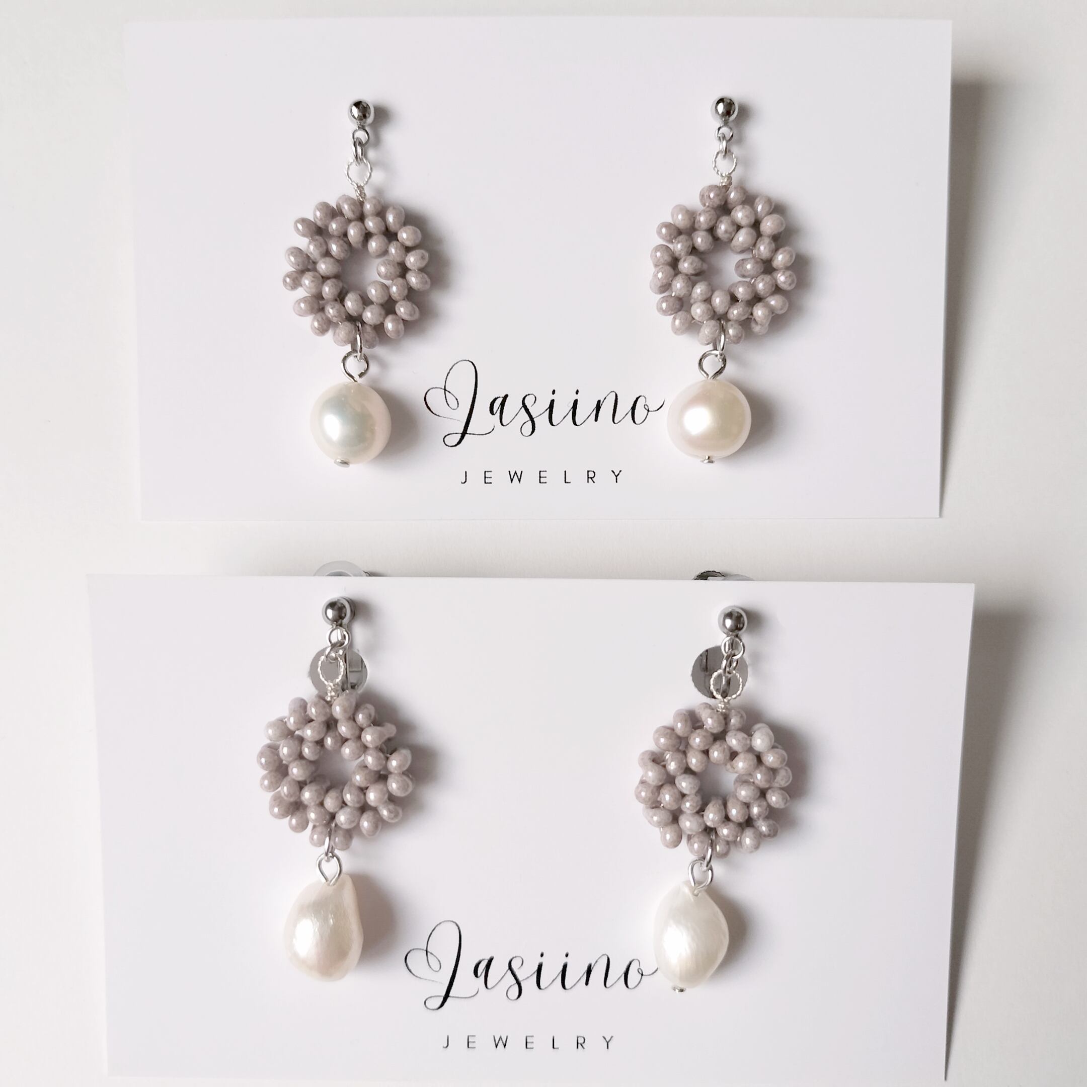 ファルファーレつぶつぶと淡水パール ピアス イヤリング セレモニー