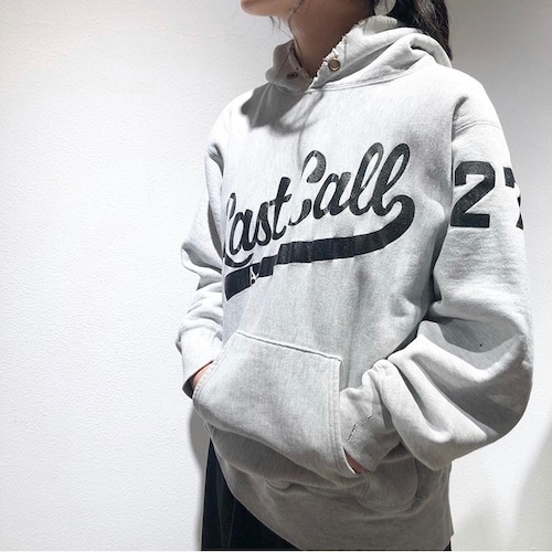 80’s Champion reverse weave college parka "Last Call" 【NS】