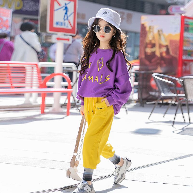 セーター スプリングオータムスタイルルーズプルオーバー トップス ロング コットン 春物 秋物 キッズ トレンディボーイ96201450256