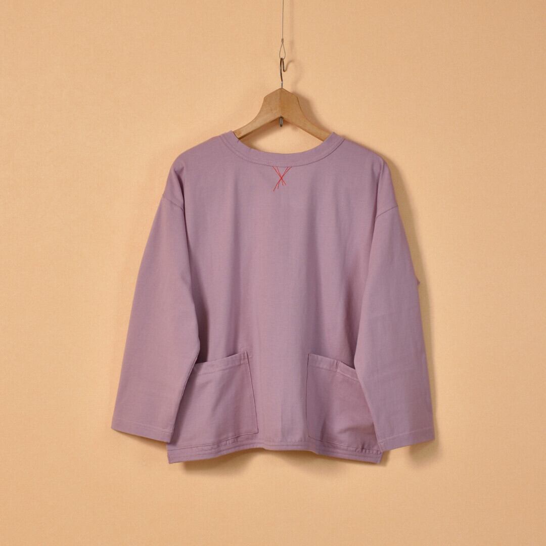 快晴堂 カイセイドウ Girl's 前後2WAYカーディガン・ラベンダー