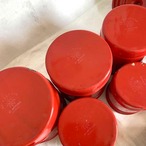 ホーローキャニスター 赤６個セット　