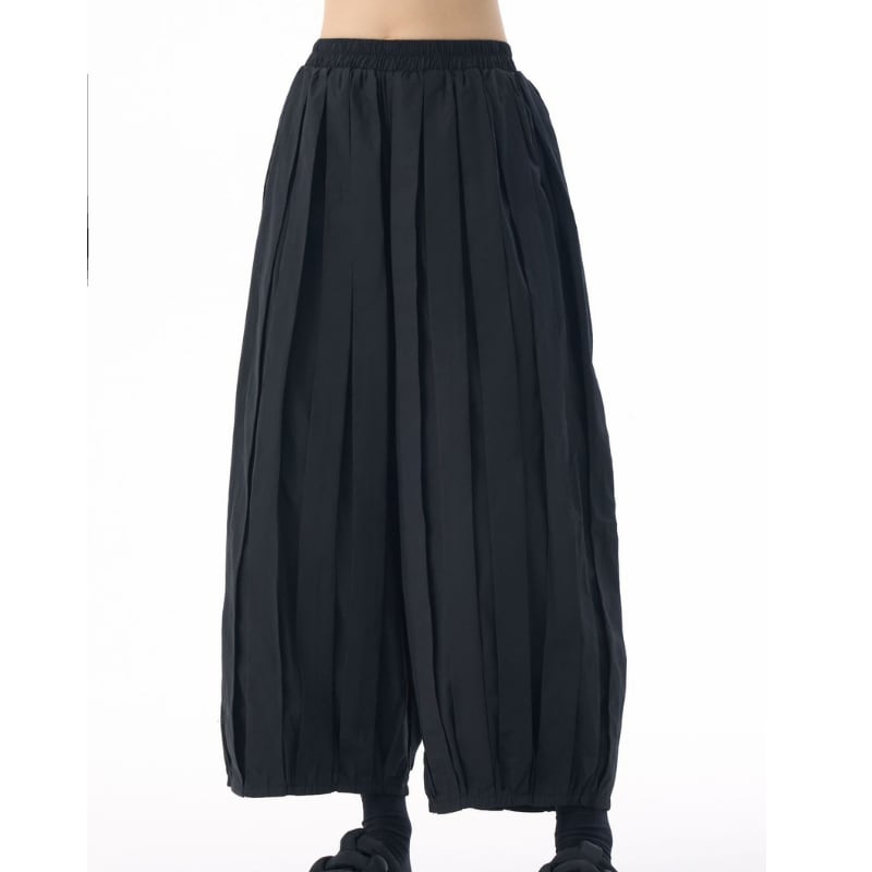 プリーツ バルーン ワイド フルレングス パンツ 3color PT0424