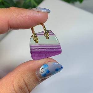 12.天然石とお出かけ☆フローライトカバン・バック