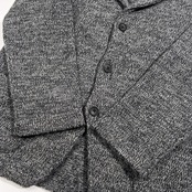 PAPAS PLUS パパス プラス メランジ ウールニット カーディガン ジャケット サイズ M /グレー/メンズ/日本製