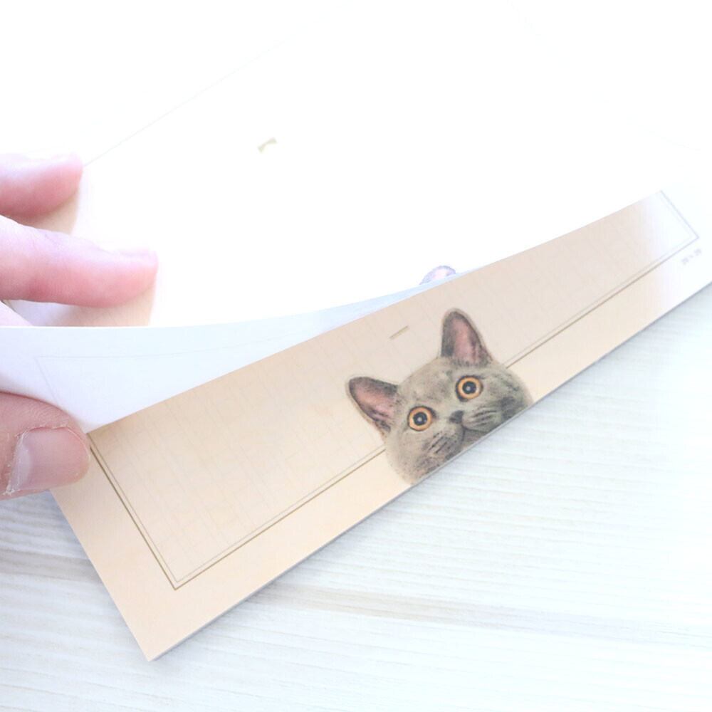 ☆ねこメモパッド｜ミテルヨ。猫 ネコ ねこ 猫雑貨 ねこモチーフ ネコ柄 コンパクトサイズ かわいい 文具 メモ帳