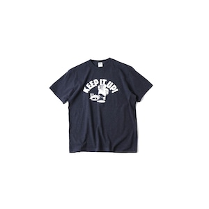gym master ジムマスター 5.8ozプリントTee Tシャツ メンズ KeepItUpネイビー