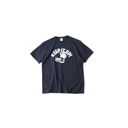 gym master ジムマスター 5.8ozプリントTee Tシャツ メンズ KeepItUpネイビー