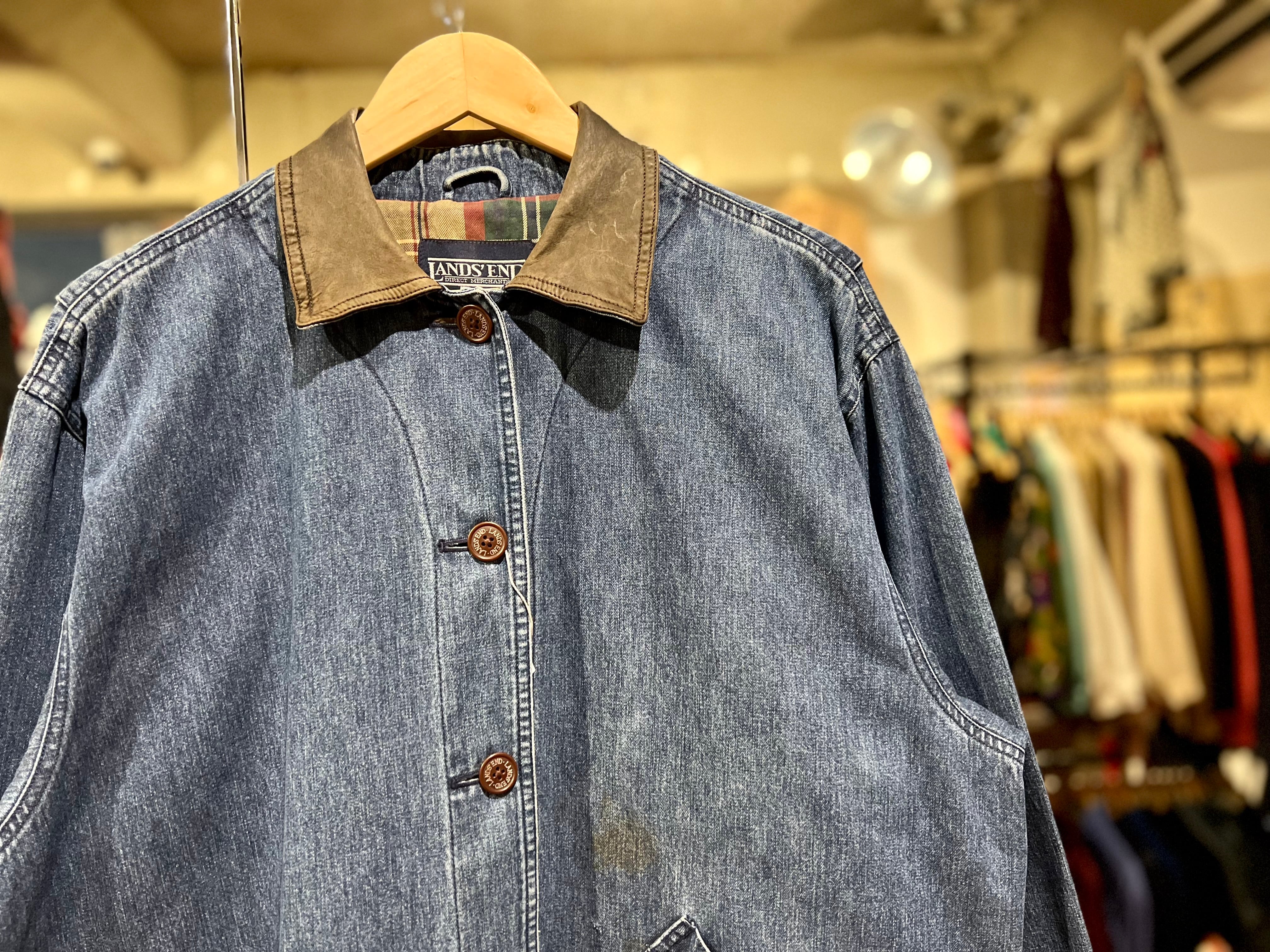 Lサイズ LANDS'END leather collar hunting