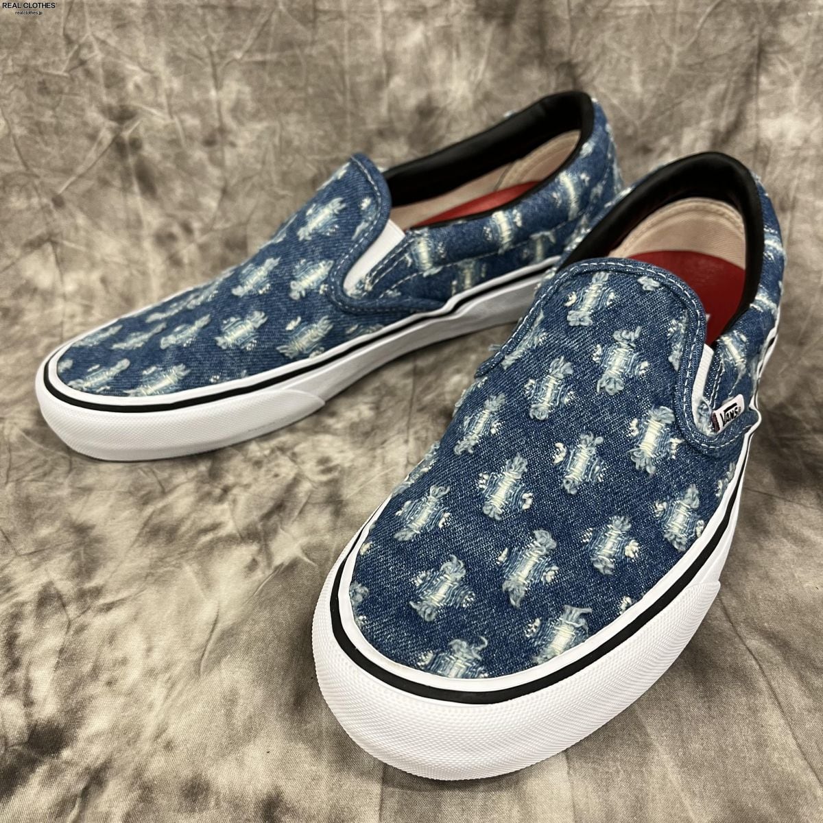 SUPREME × VANS SLIP-ON シュプリーム×バンズ 黒デニム27