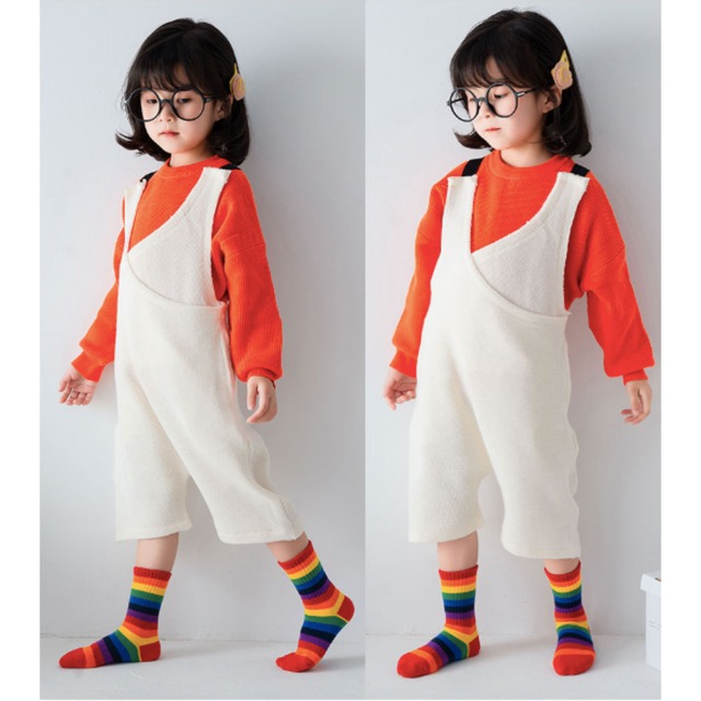 【即納】レインボーソックス 3足セット