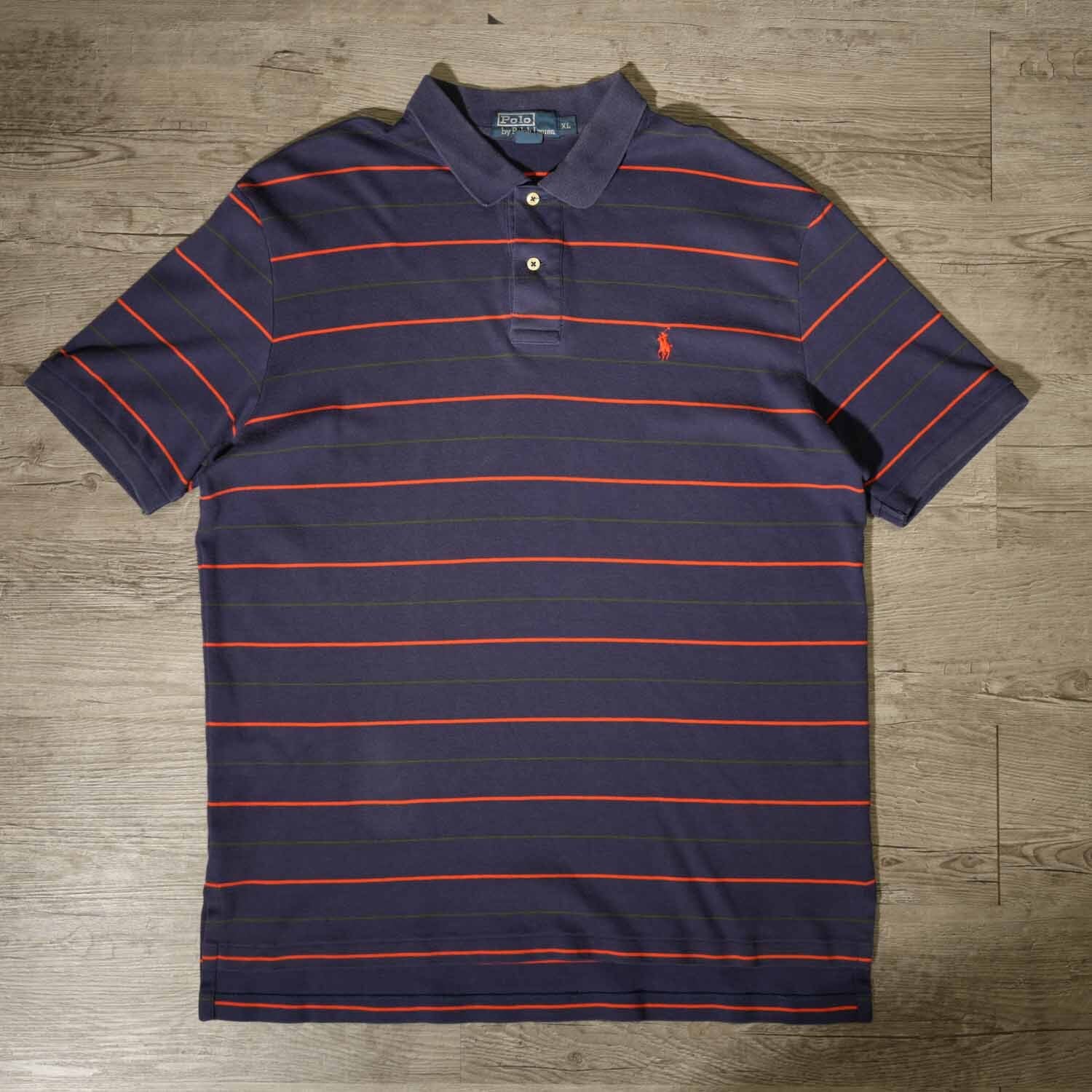 90s Polo by Ralph Lauren マルチボーダー ポロシャツ スリランカ製