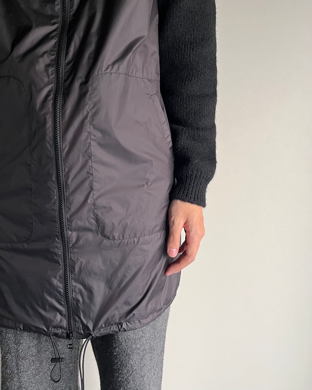 【3.1 Pillip Lim】long length nylon wool switching coat