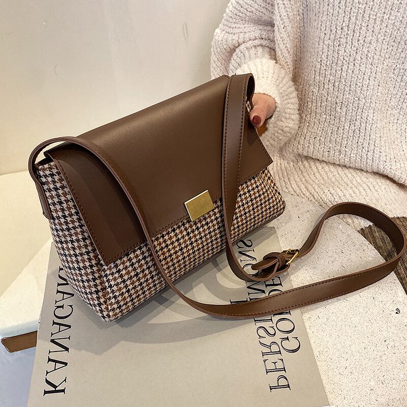 スタンダードオータムウィンター レトロ 秋物 冬物 スクウェア メッセンジャーバッグ Tiancai_Wing_Bag80444745040