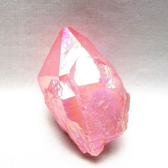 オーラクリスタル 原石 ローズピンク エレスチャル オーラ水晶 一点物 171-8634