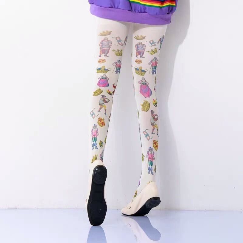 逃跑乐园loveplayshop y2kチェック柄　星　タイツ　ピンク STAR SWEATPANTS