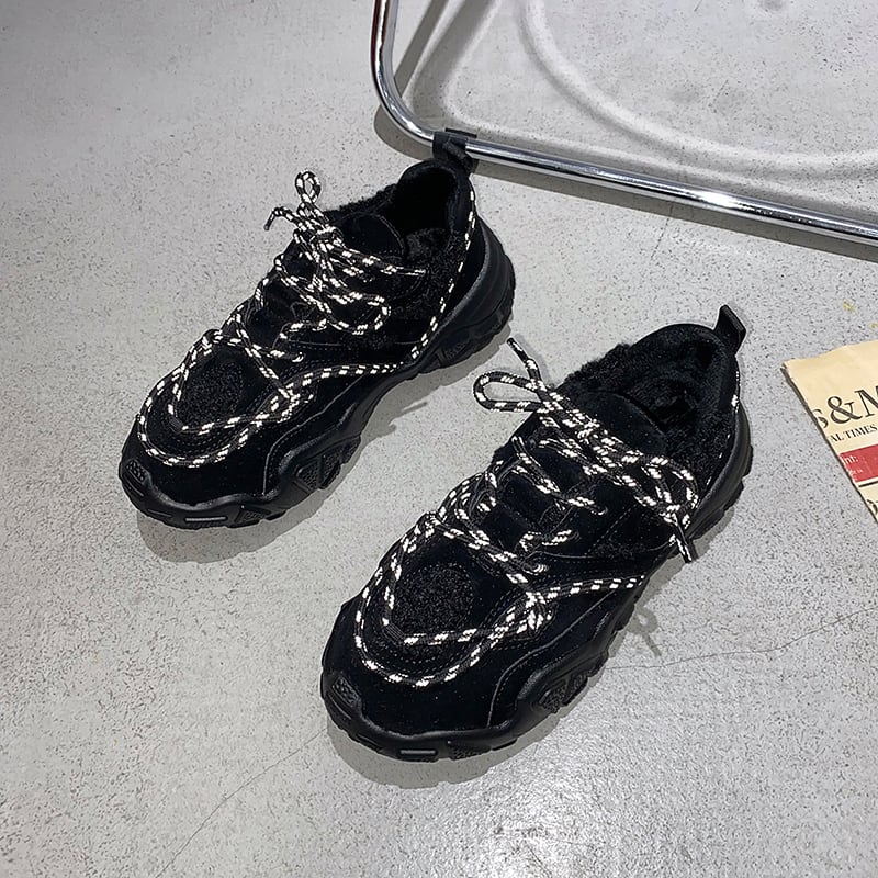 ウィンターレッドレース 靴 シューズ スニーカー 冬物 フェイクシューズ58620583386