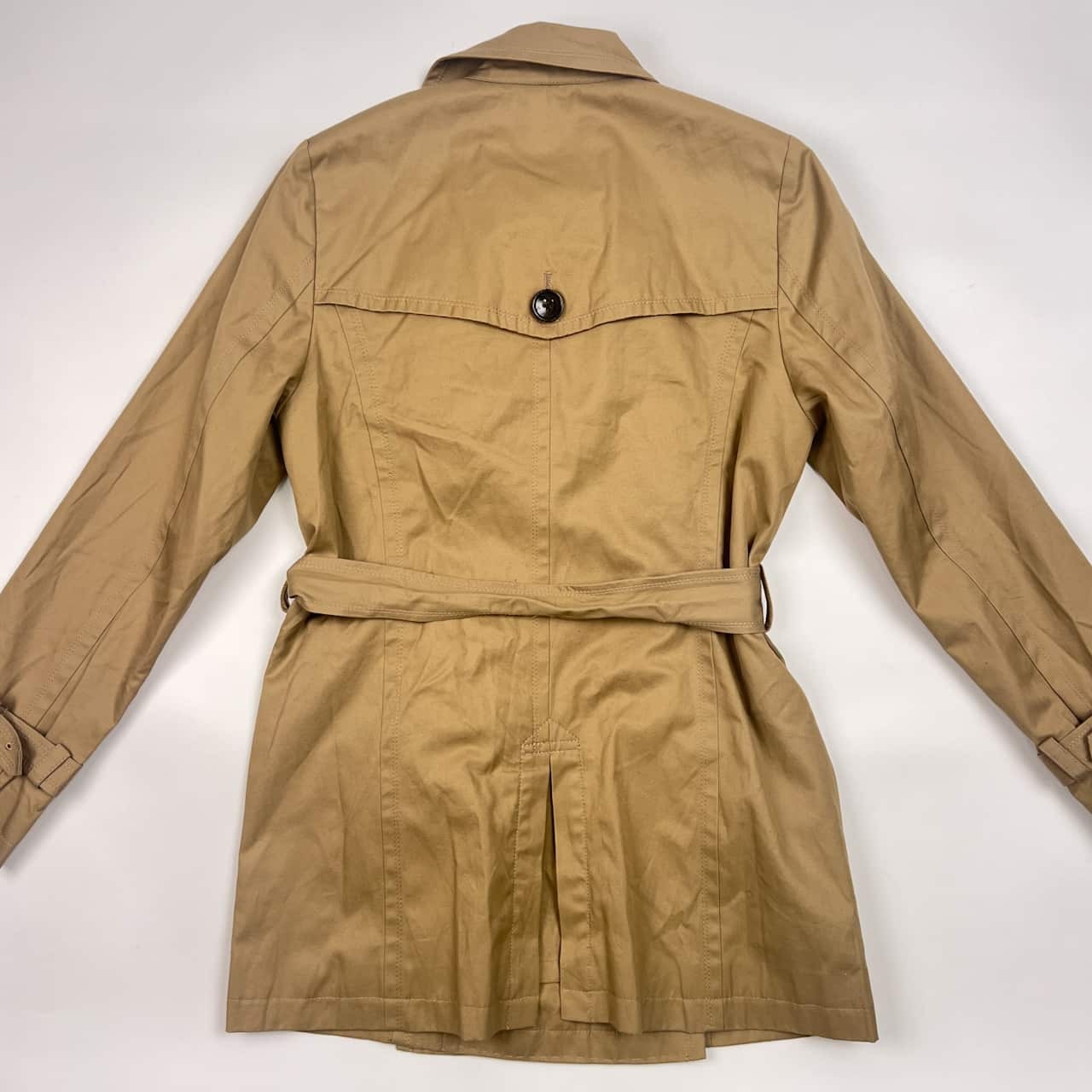 UNITED ARROWS A DAY IN THE LIFE ユナイテッドアローズ 裏ストライプ ベルト付き トレンチコート 38/ベージュ レディース