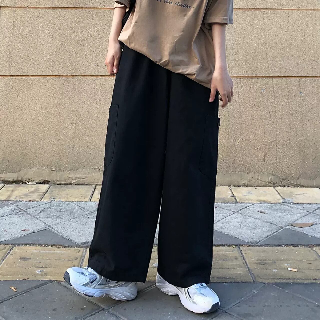 秋 アメリカ風 レトロ カジュアルファッション ゆったり 3color Luluca 韓国トレンドファッションluluca ルルカ 秋 アメリカ風 レトロ カジュアルファッション ゆったり 3color Luluca 韓国トレンドファッションluluca ルルカ