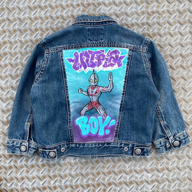 〈KIDS〉YESCA 1 “ULTRA BOY!” CUSTOM DENIM JACKET