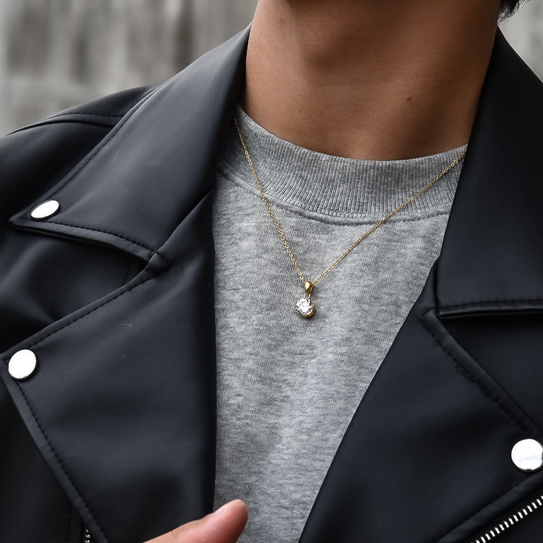 316L zirconia diamond necklace【5A等級】 | ✯Lucliss Jewelry✯