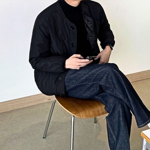 ノーカラーキルティングジャケット　MT0080358