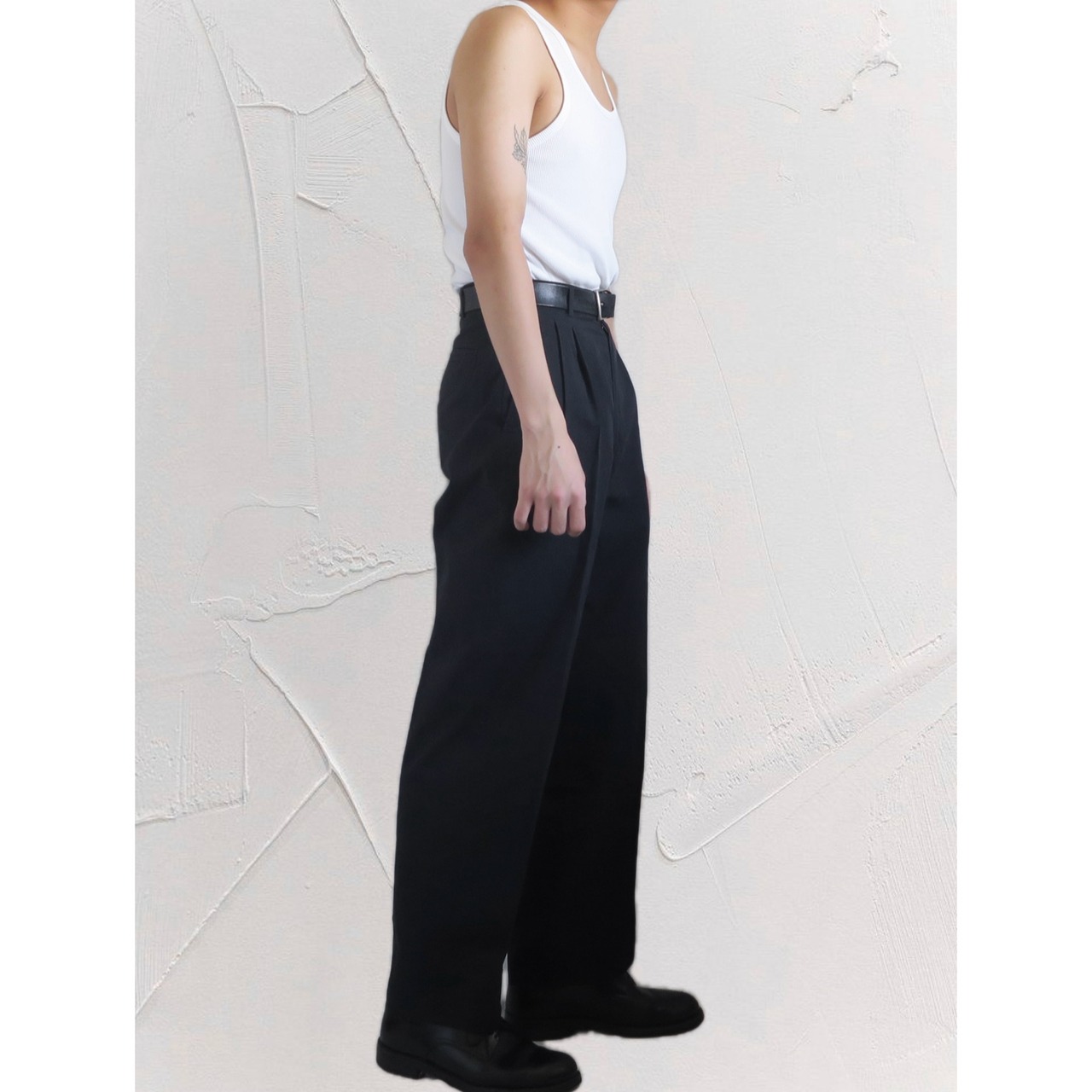 1980s COMME des GARCONS HOMME Cotton 2Tuck Slacks | HeritageStore