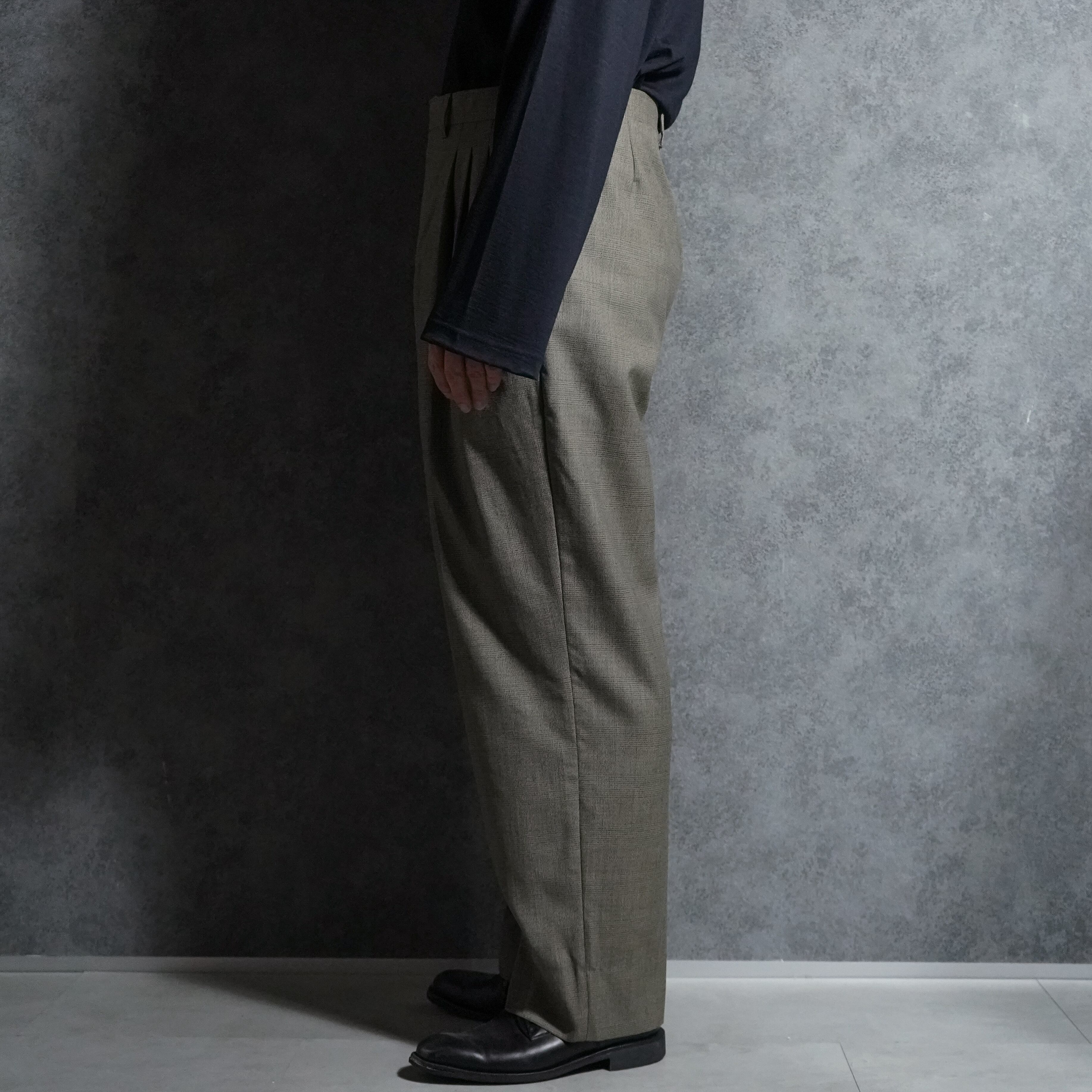 90s courrèges homme⁠ Vintage Slacks Wool Trousers Made in Italy